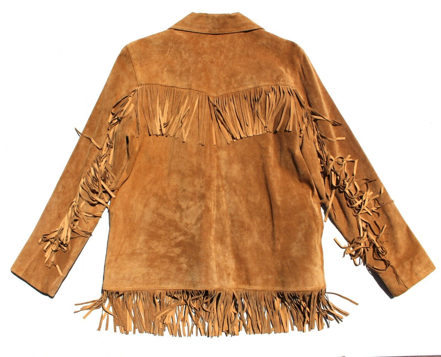 Women’s Western Fringe Leather Brown Jacket WFJ7830