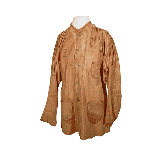 Western Brown Suede Leather Fringe Jacket Cowboy Jacket LWJ3090