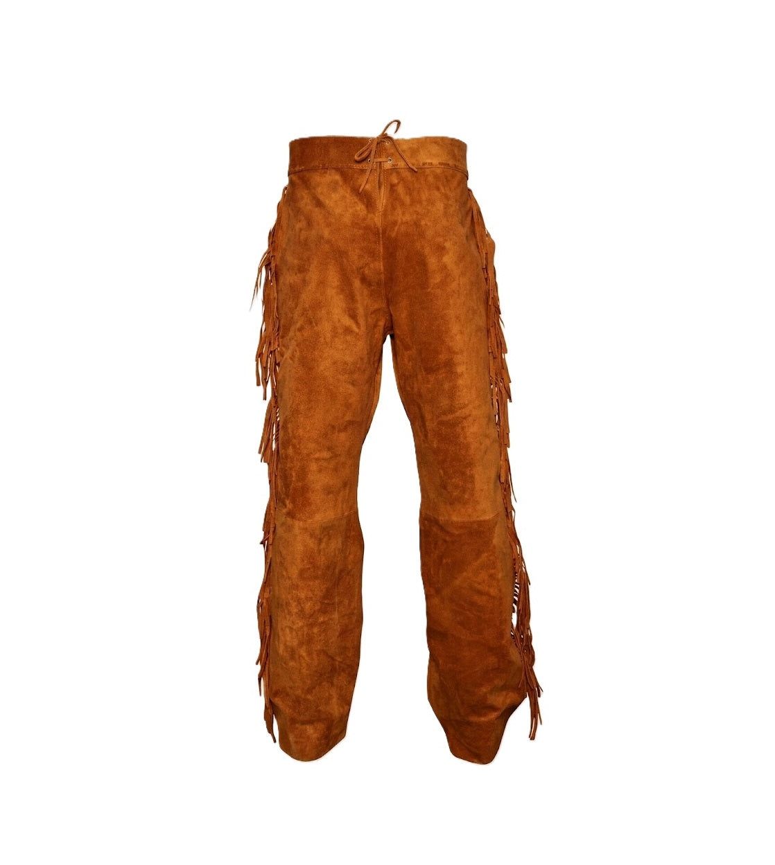Men's Western Fringe Leather Pants - Stylish & Durable WRP302