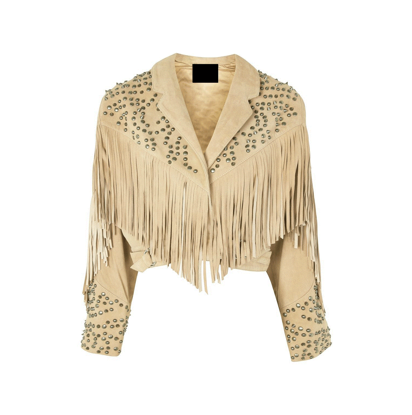 Western Fringe Pink Suede Jacket for Women – Authentic Cowgirl Style WBK852