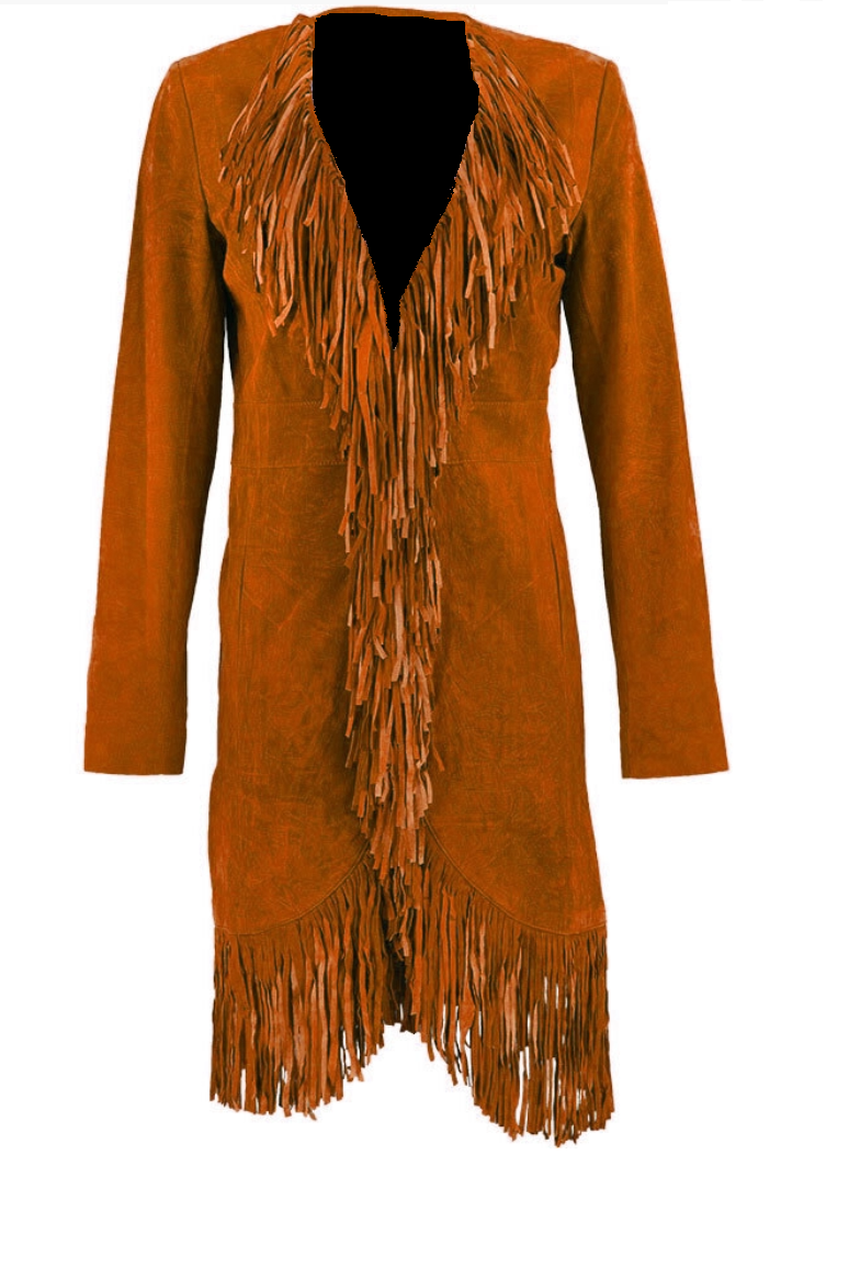 brown_suede_leather_long_fringe_coat_for_woman_